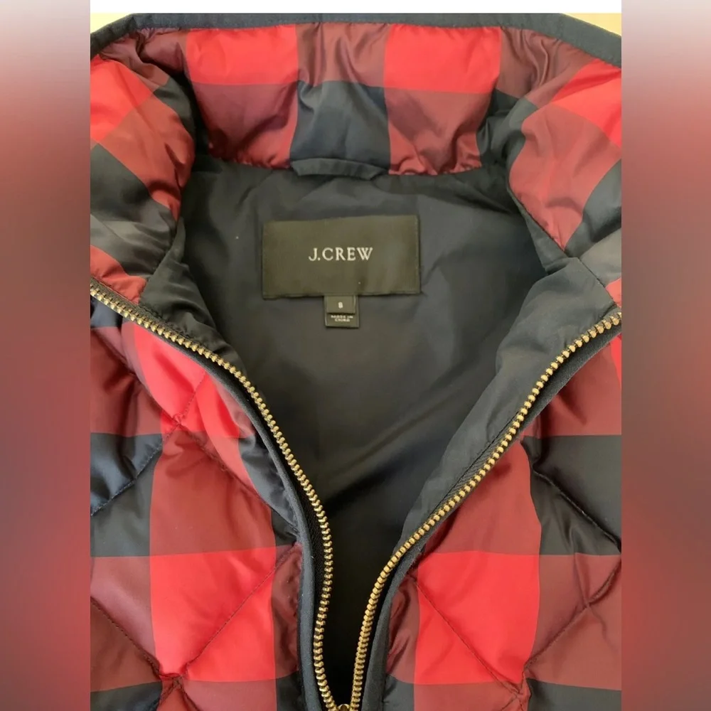J. Crew Down Vest in Buffalo Check - Picture 3 of 6